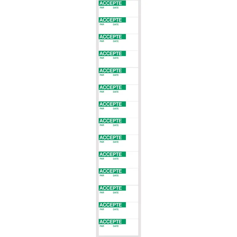 Etiquettes à compléter - Logistique / Production (produit francophone)