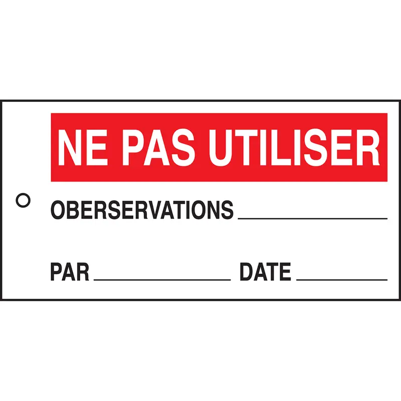 Etiquettes à compléter (produit francophone)