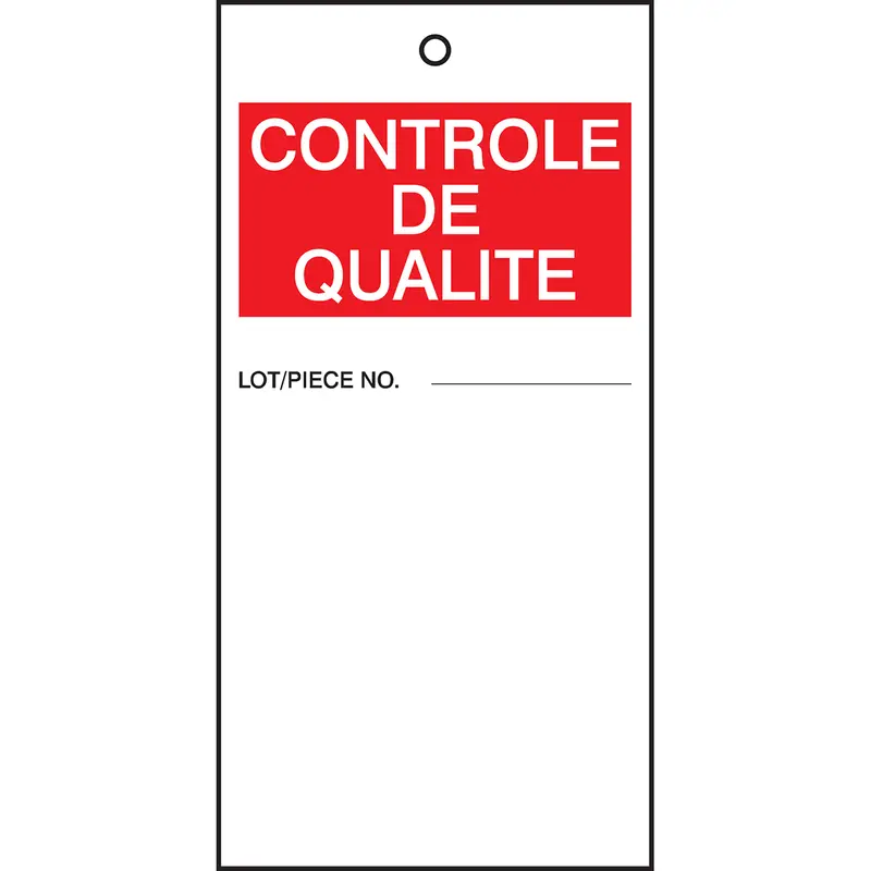 Etiquettes à compléter (produit francophone)