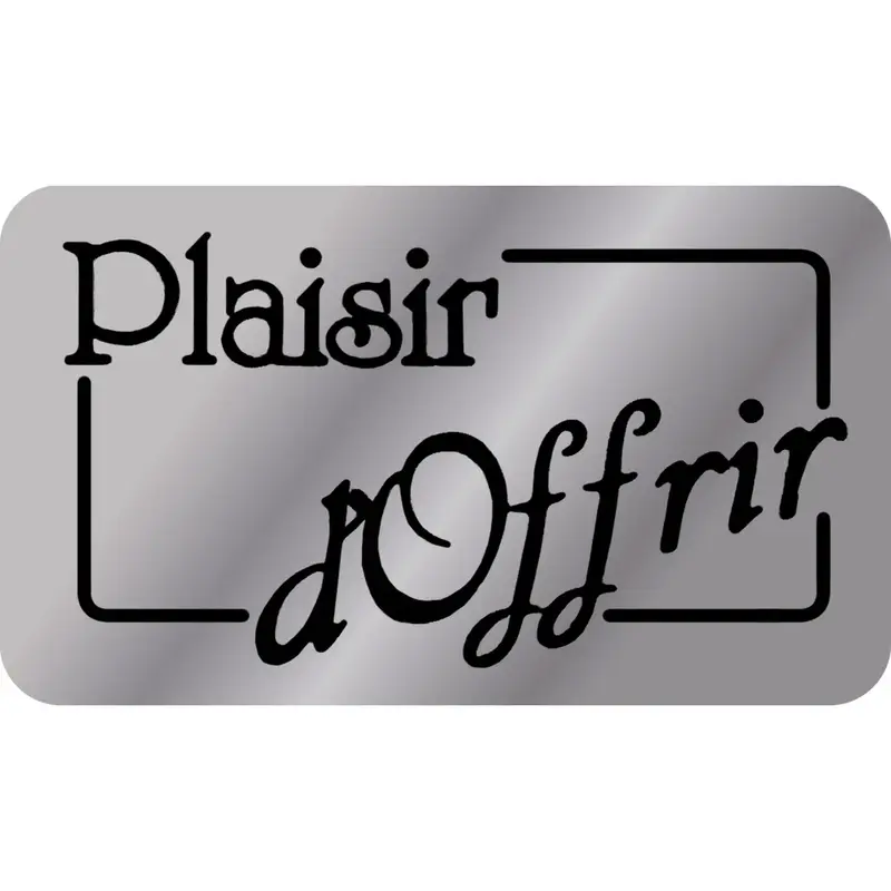 Étiquettes adhésives « Plaisir d'offrir » — Boîte de 1000