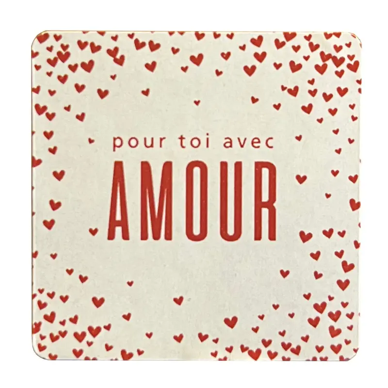 Étiquettes adhésives « Pour toi avec Amour » — boîte de 500