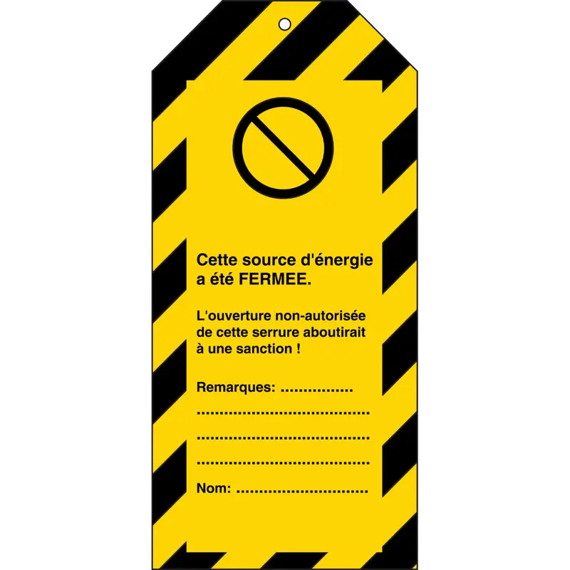 Etiquettes de condamnation (produit francophone)