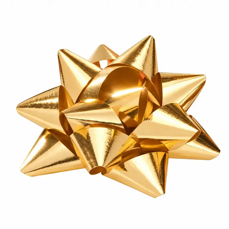 Étoiles adhésives décoratives pour emballage cadeau — mat ou brillant