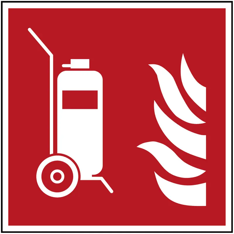 Fahrbarer Feuerlöscher - ISO 7010