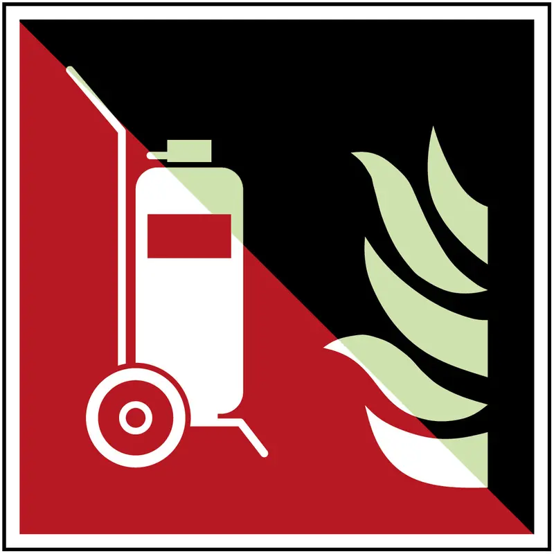 Fahrbarer Feuerlöscher - ISO 7010