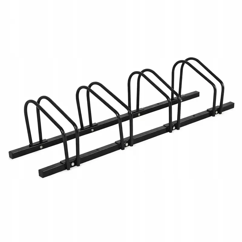 Fahrradständer für 4 Fahrräder schwarz Stahl robust