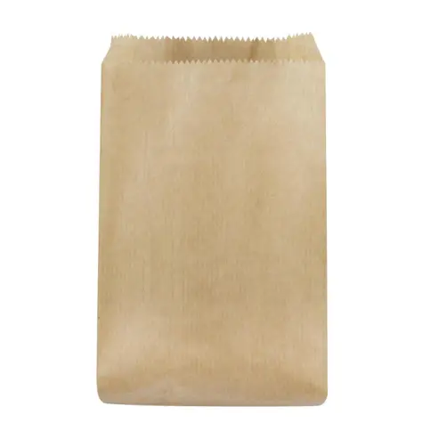Faltenbeutel 10x17 cm, 35 g/m², braun