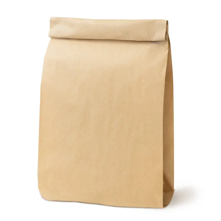 Faltenbeutel 18x34 cm, braun, 1000 Stück