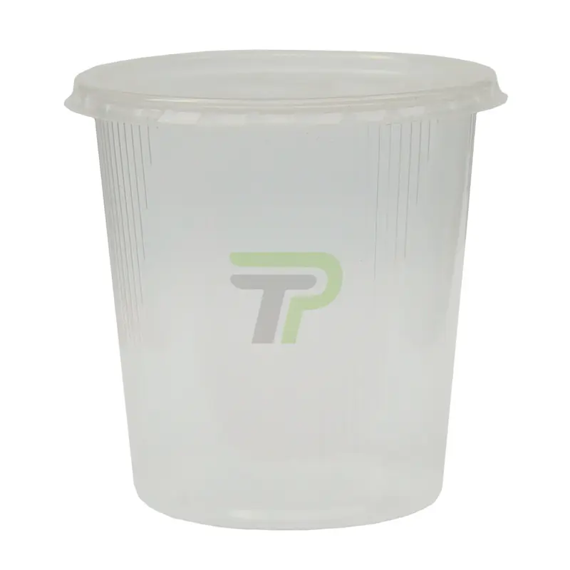 Feinkostbecher 500ml - rund, klar mit Deckel