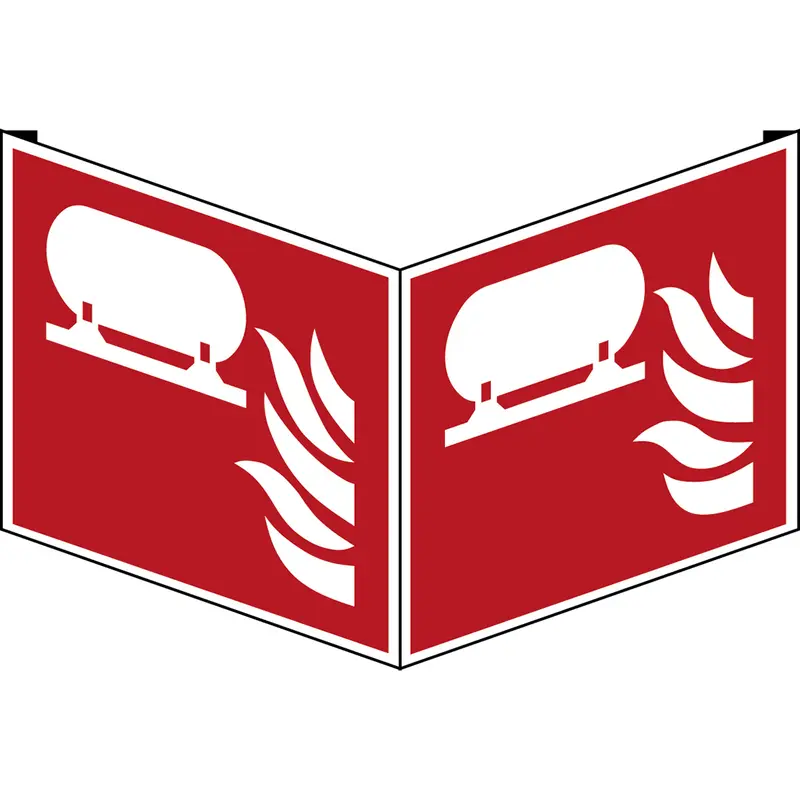 Fest eingebaute Feuerlösch-Einrichtung - ISO 7010