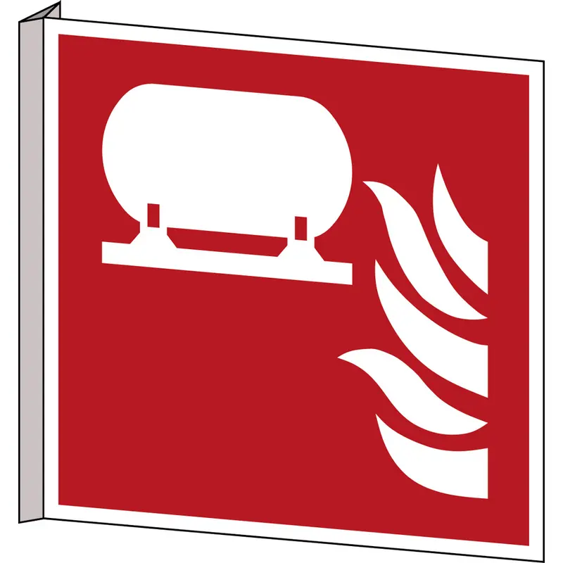 Fest eingebaute Feuerlösch-Einrichtung - ISO 7010