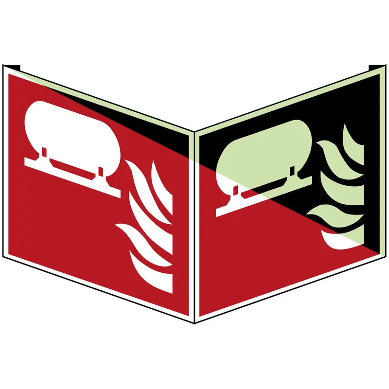 Fest eingebaute Feuerlösch-Einrichtung - ISO 7010