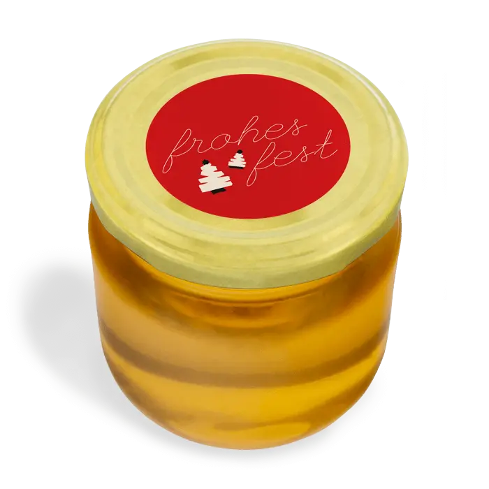 Festlicher Findus - Deckeletikett 250g (Twist-Off)