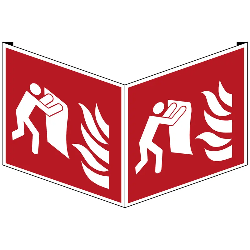 Feuerlöschdecke - Sicherheitsschild - ISO 7010
