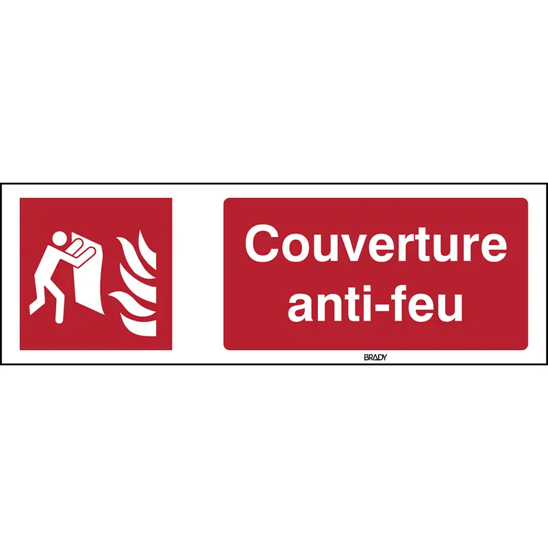 Feuerlöschdecke - Sicherheitsschild - ISO 7010