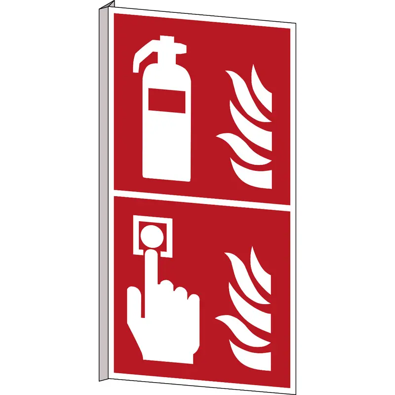 Feuerlöscher und Brandmelder - ISO 7010