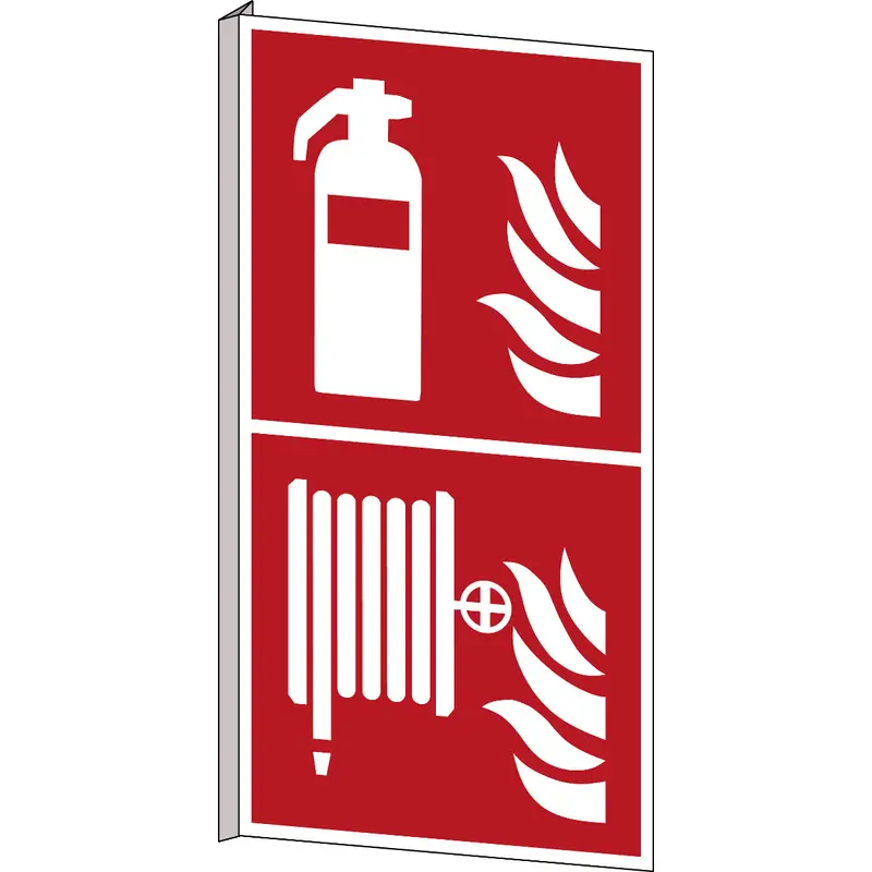 Feuerlöscher und Feuerlöschschlauch - ISO 7010