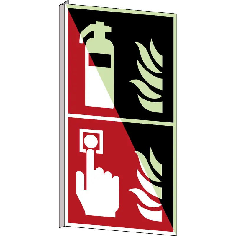 Feuerlöschschlauch und Brandmelder - ISO 7010