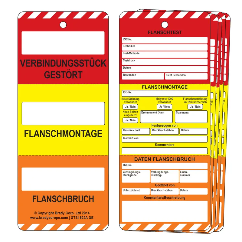 Flanschanhänger aus drei Teilen