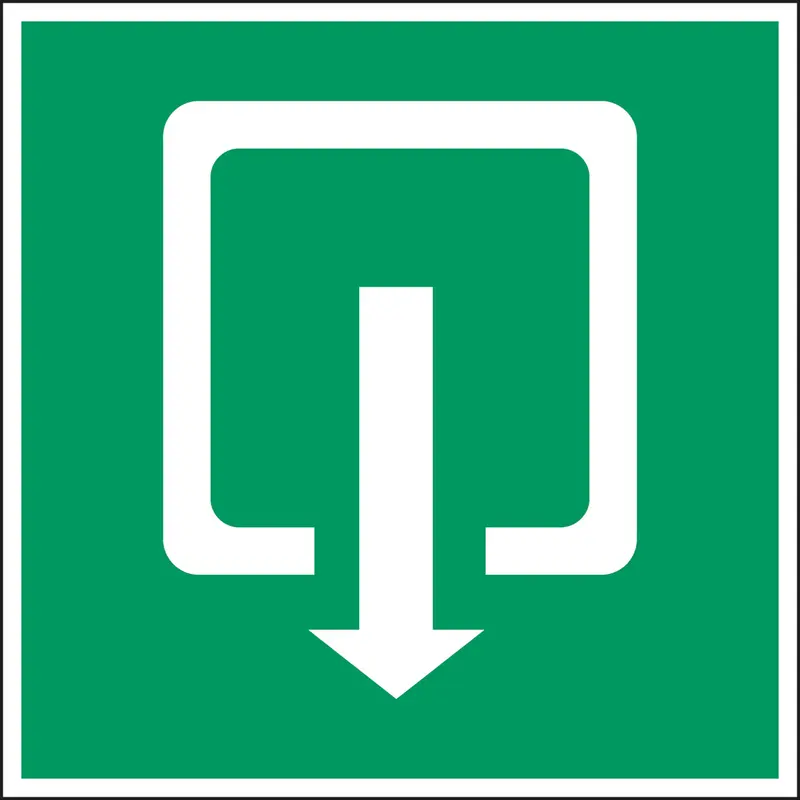 Fluchtwegkennzeichnung - Ausgang