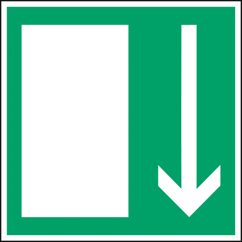 Fluchtwegkennzeichnung - Notausgang