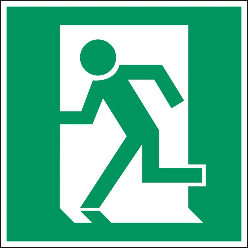 Fluchtwegkennzeichnung - Rettungsweg
