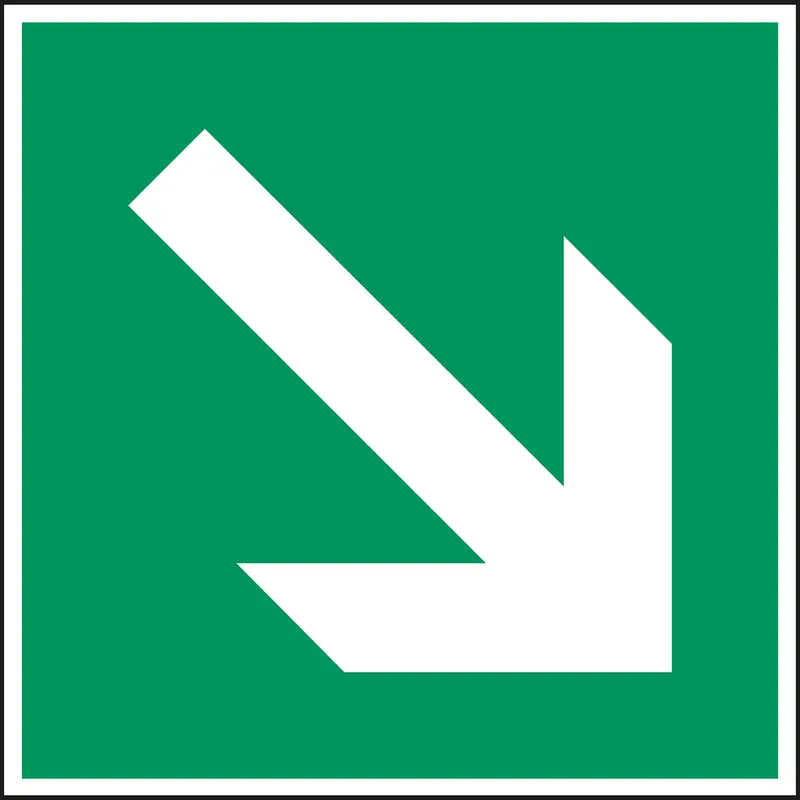 Fluchtwegkennzeichnung - Richtungspfeil