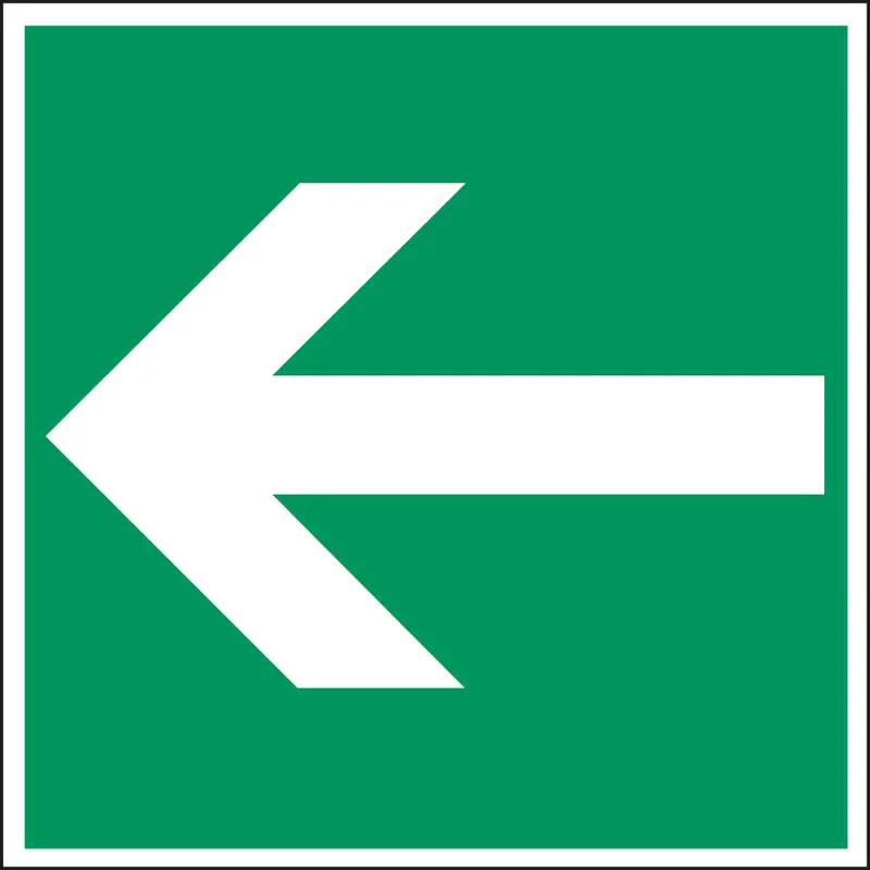 Fluchtwegkennzeichnung - Richtungspfeil