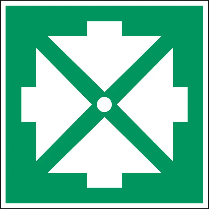 Fluchtwegkennzeichnung - Sammelstelle