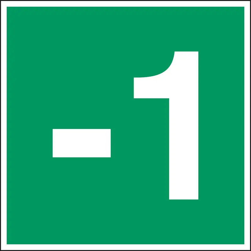 Fluchtwegkennzeichnung - Stockwerk -1