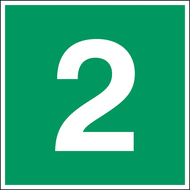 Fluchtwegkennzeichnung - Stockwerk 2