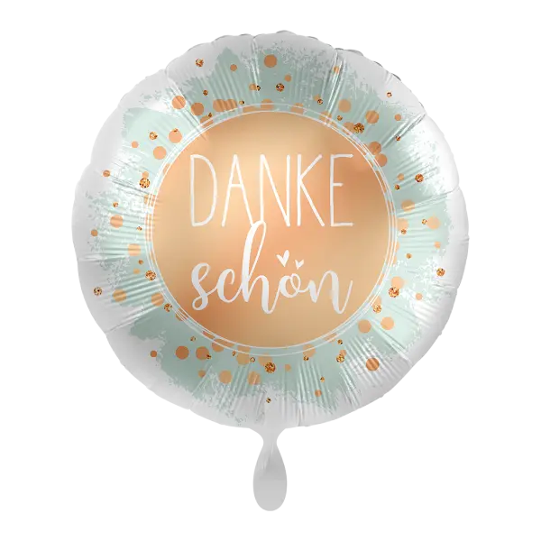 Folienballon Dankeschön | Danke | ca. 45cm | inkl. Heliumfüllung