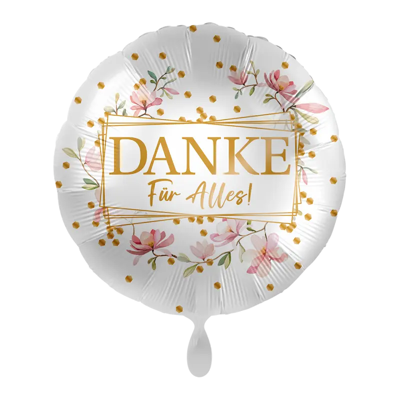 Folienballon Dankeschön | Danke für Alles! | ca. 45cm | inkl. Heliumfüllung