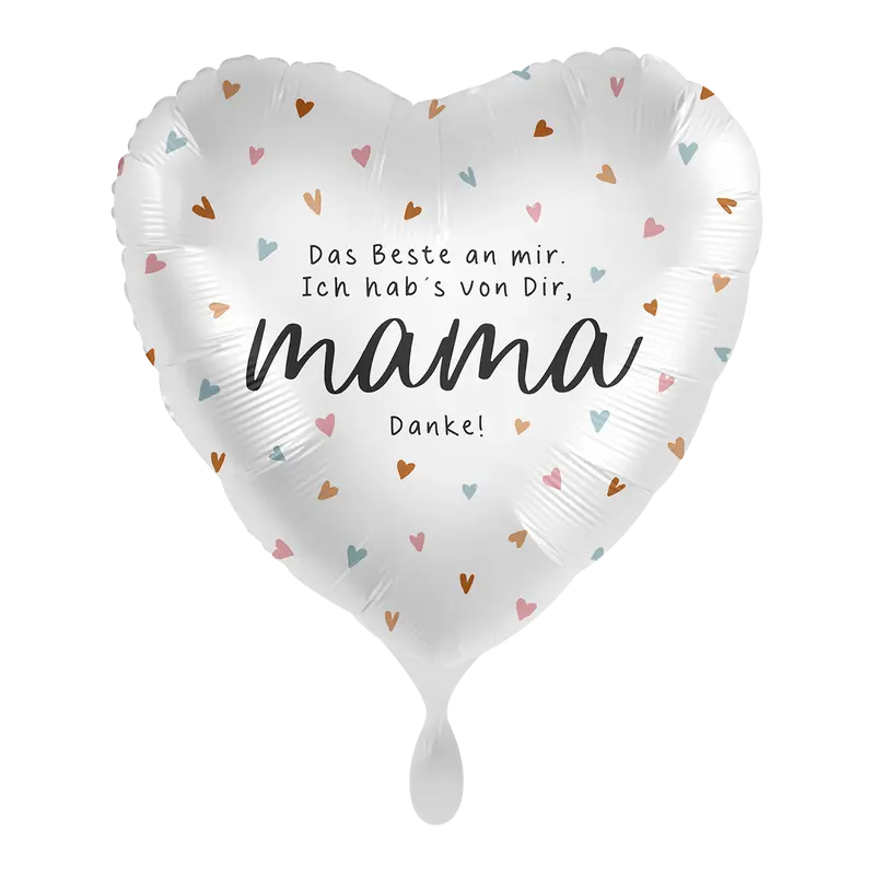 Folienballon Muttertag | Mama | ca. 45cm | inkl. Heliumfüllung