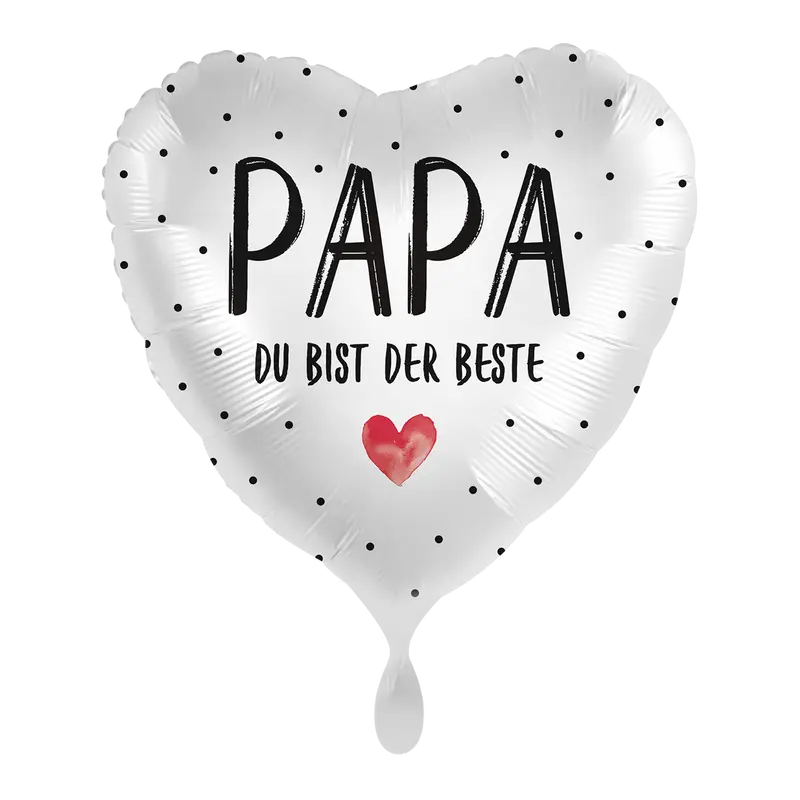 Folienballon Vatertag | Papa Du bist der Beste | ca. 45cm | inkl. Heliumfüllung