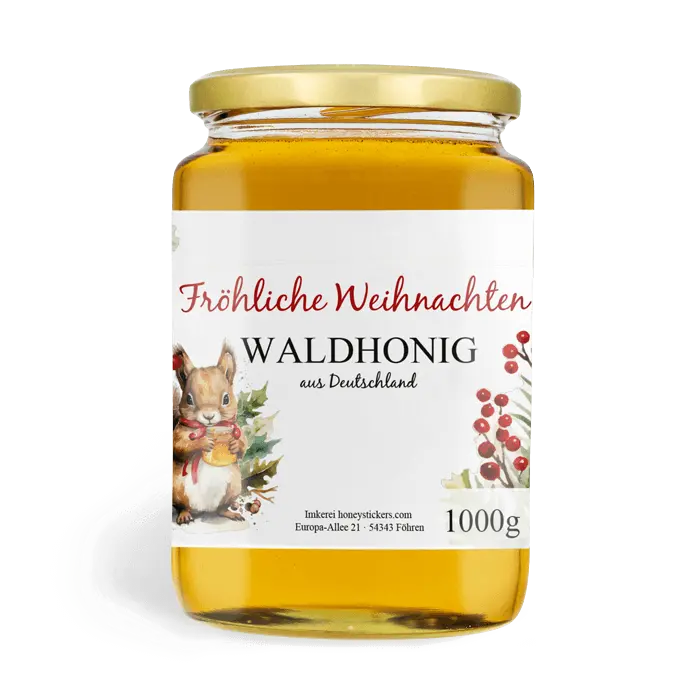 Fröhlicher Fridolin - Rechteckiges Etikett 1000g (Twist-Off)
