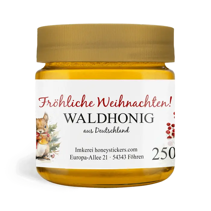 Fröhlicher Fridolin - Rechteckiges Etikett 250g (Kunststoffdeckel)
