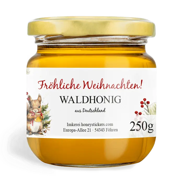 Fröhlicher Fridolin - Rechteckiges Etikett 250g (Twist-Off)