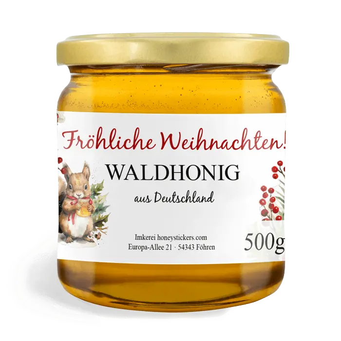 Fröhlicher Fridolin - Rechteckiges Etikett 500g (Twist-Off)
