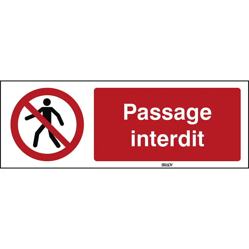 Für Fussgänger verboten - ISO 7010