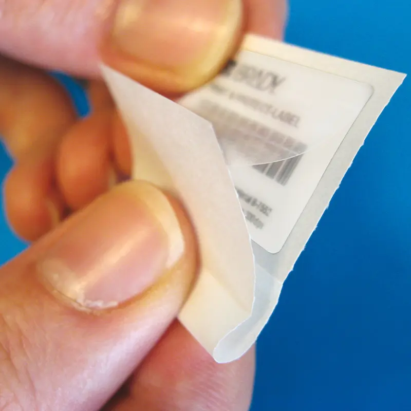 Für Thermotransferdrucker geeignete Print-and-Protect-Etiketten