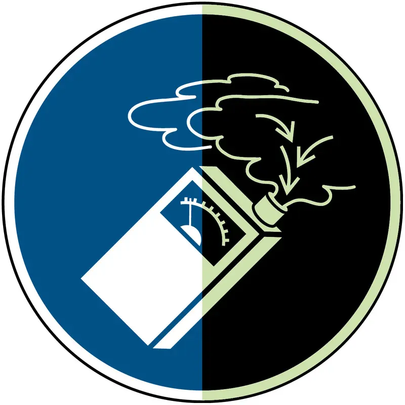 Gasmelder verwenden - ISO 7010