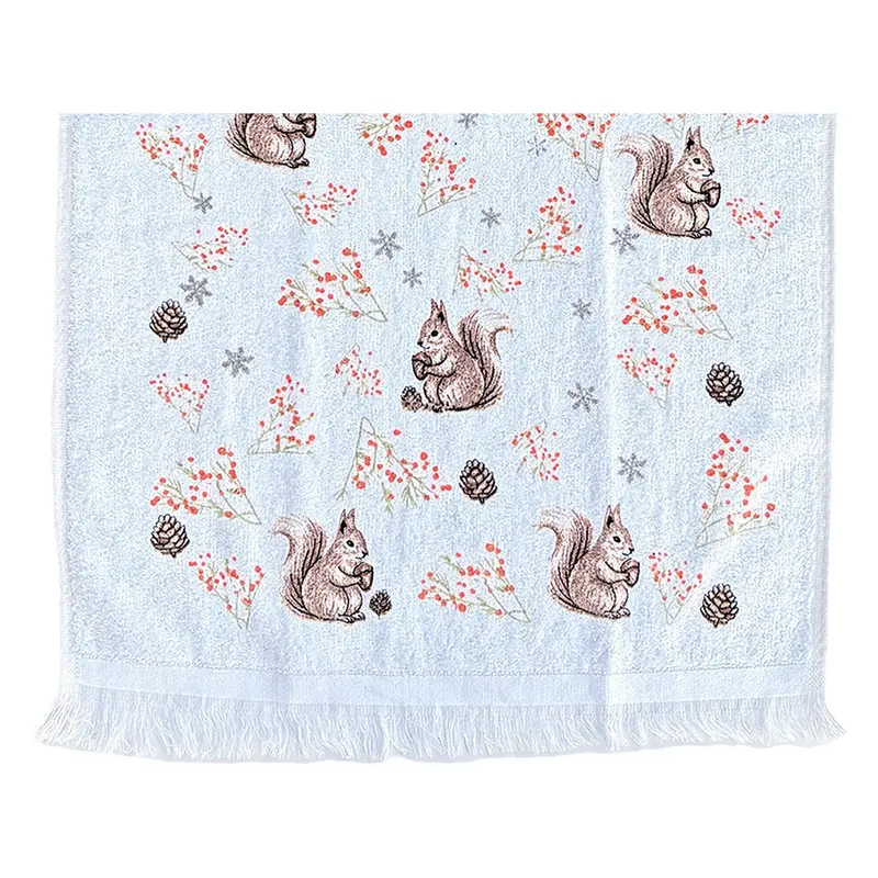 Gästehandtuch Eichhörnchen & Zapfen