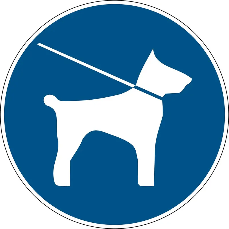 Gebotsschilder - Leinenzwang