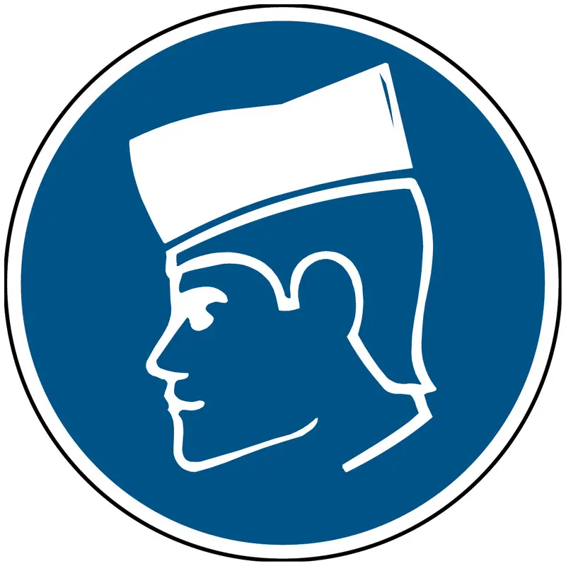 Gebotsschilder - Schutzhaube benutzen