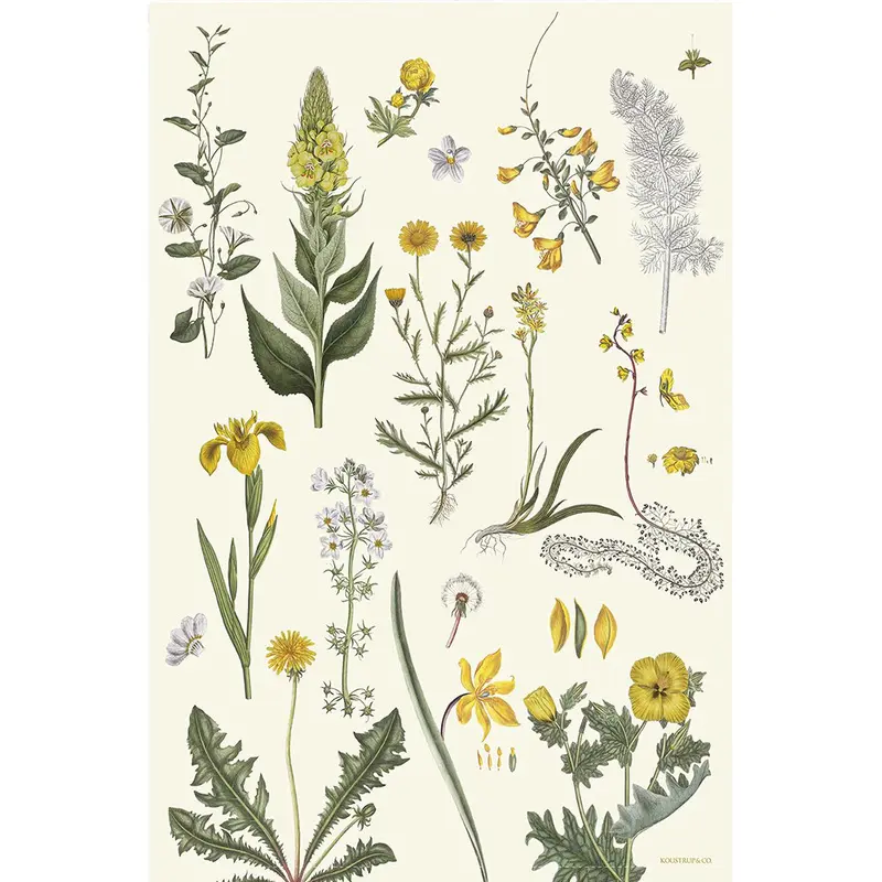 Geschirrtuch gelbe Blumen