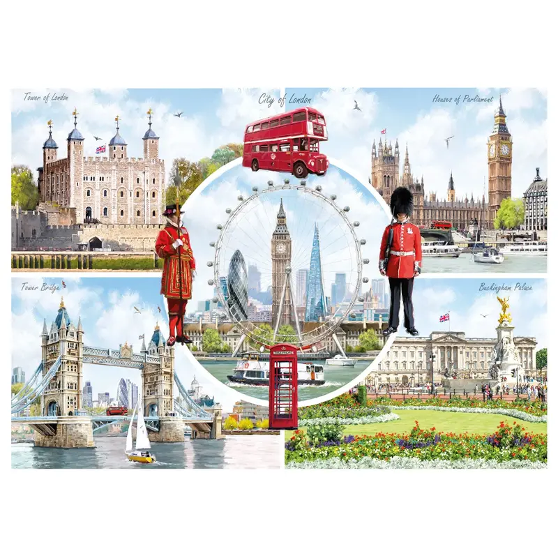 Gibsons Puzzle 1000 "A Look at London"