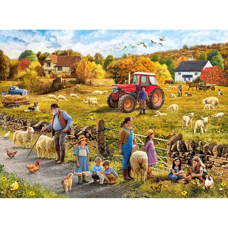 Gibsons Puzzle 1000 Erntezeit "Happy Harvest"