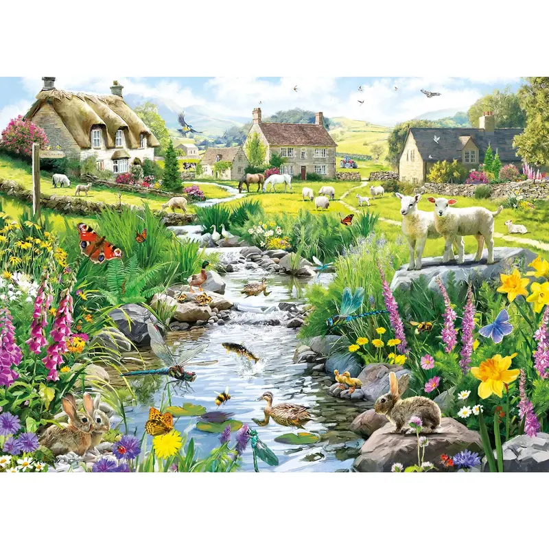 Gibsons Puzzle 1000 kleiner Bach "Babbling Brook"
