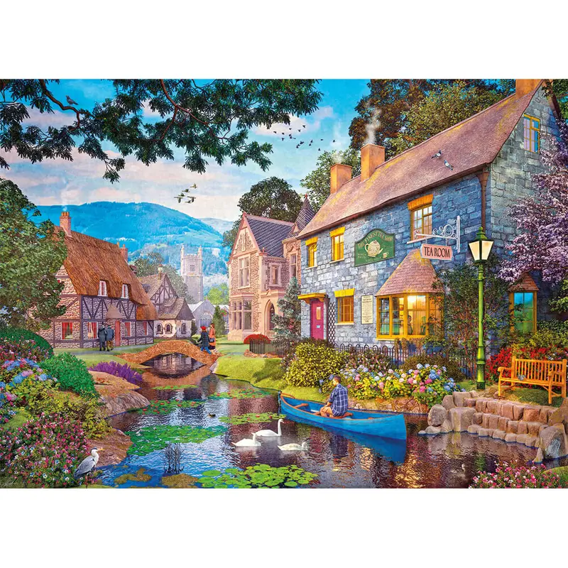 Gibsons Puzzle 1000 "Tea on the River"